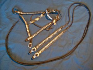 Ted Flowers Bridle 7 reins
